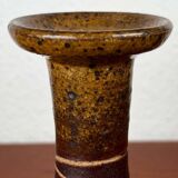 Danish studio pottery candlestick by Tue Poulsen for Tue Keramik, 1960s.