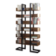 Severin 3 library in American walnut and matte black steel.