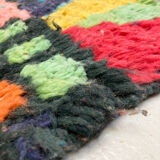 Moroccan Berber rug Boujaad with multicolored patterns 242x143cm