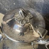 Silver metal teapot