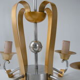 Vintage chandelier 1950 aluminum