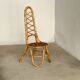 Chaise vintage en osier des années 60 - style Bonacina