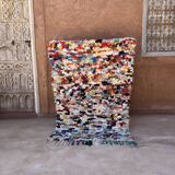 Moroccan carpet boucherouite colored - 117 x 159 cm
