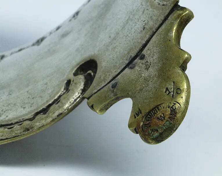 Rococo sugar bowl, silver-plated brass, Poland, early 20th century