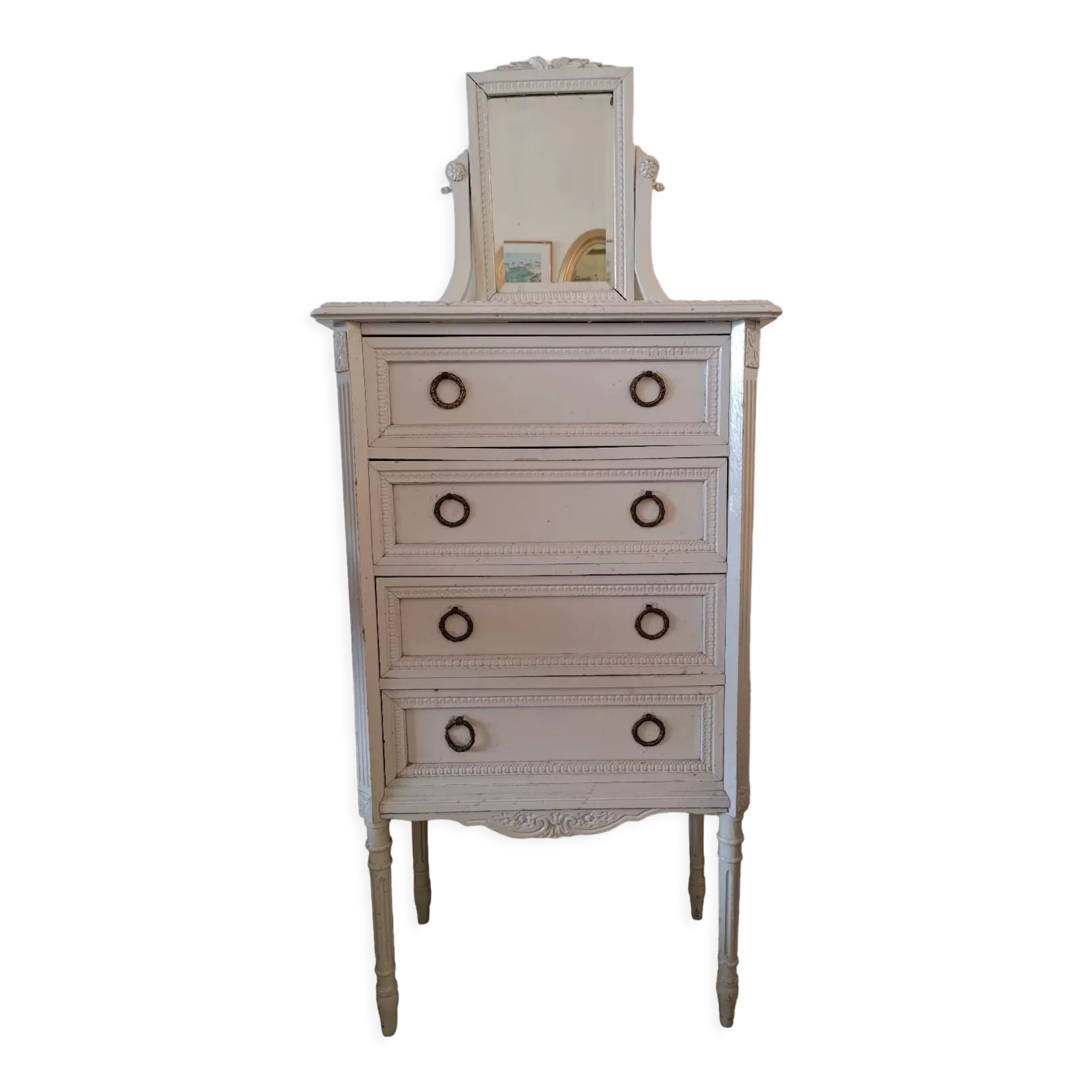 Commode coiffeuse de style Louis xvi