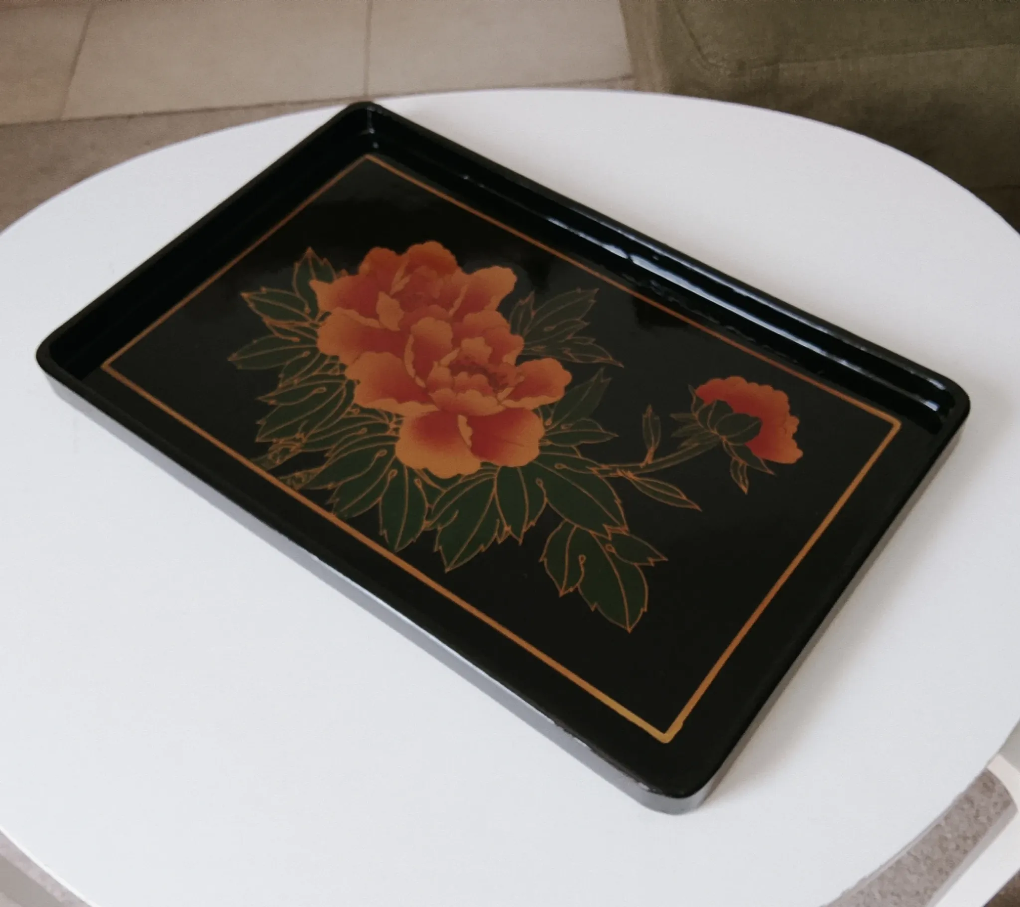 Vintage service platter in Japanese style from the 70s/80s.