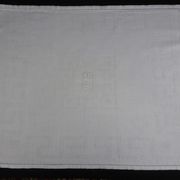 Old tablecloth and 6 damask towels decorated with Greek friezes and bos, TB-160x208cm