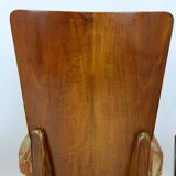 Art Deco H-214 Dining Chairs by Jindrich Halabala for UP Závody, 1950s, Set