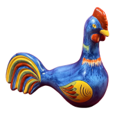 Rooster hen design HB Henriot Quimper, 27 cm, height 22 cm