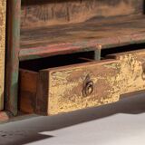 Antique wabi sabi style low cabinet (c.1900)