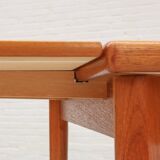 Danish extendable teak dining table by brdr furbo 1960s