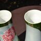 2 flowered vases St Amand early 20th century