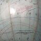 Vintage globe maps taride brass support 60s