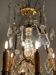 Golden bronze luster garnished with transparent and mordoréed pampilles
