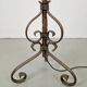 Adjustable Wrought Iron Floor Lamp, 1930s