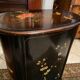 Sideboard fifth wheel pedestal storage column CD lacquered décor China Japan