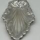 Pretty silver-plated metal leaf-shaped dish - Dimensions 30 x 18 cm
