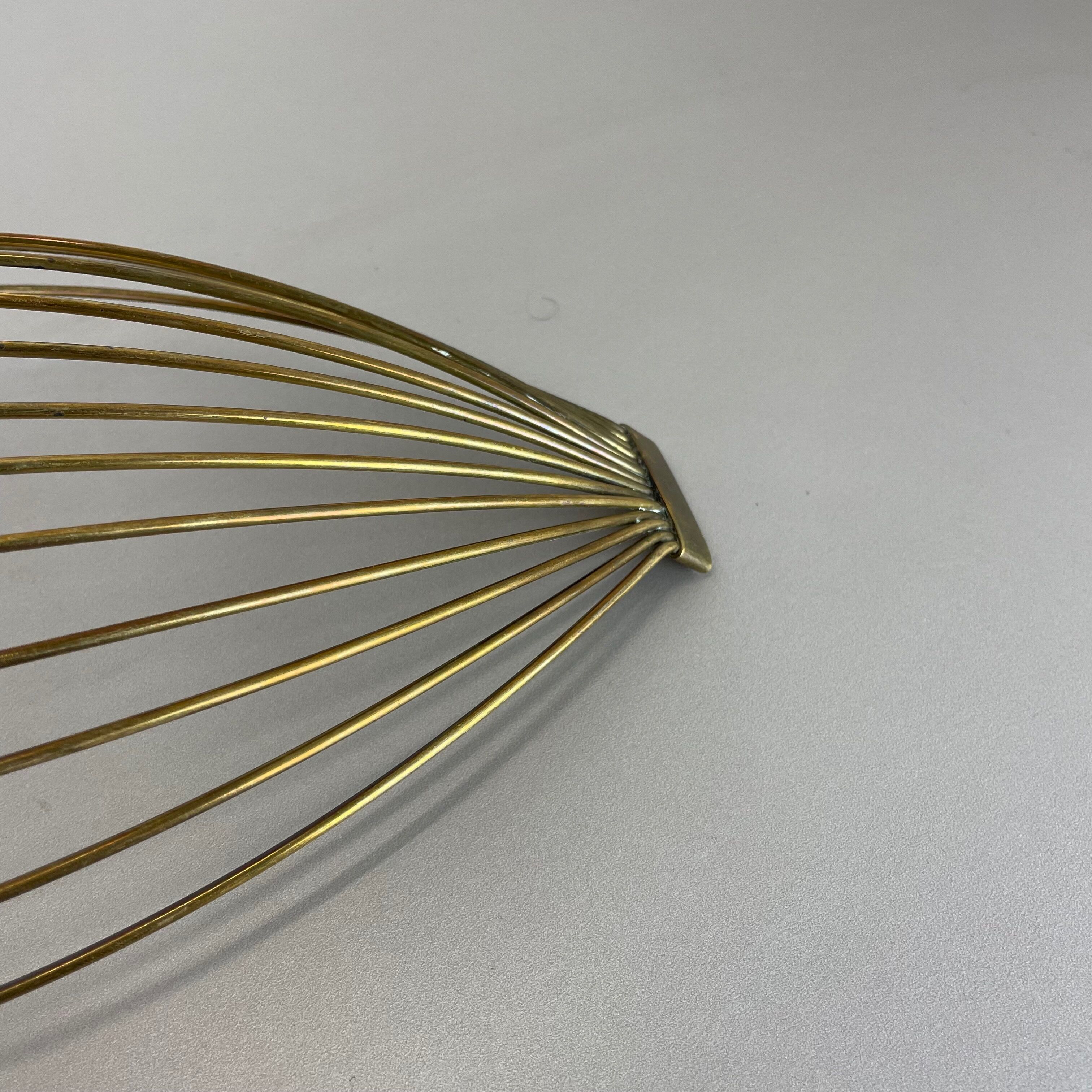 Minimalist Brass Fruit Bowl Shell by Carl Auböck, Austria, 1950s