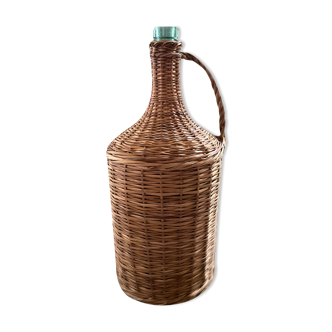 Glass bottle/box covered with wicker