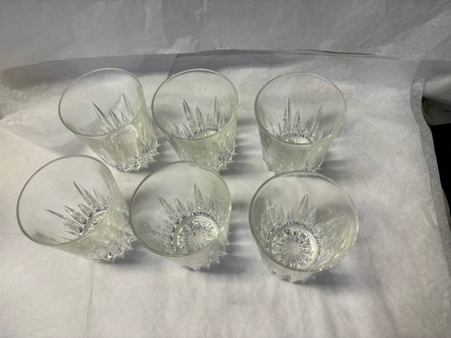 Set of 6 whiskey glasses