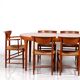 Round dining table in teak by Ib Kofod Larsen for Faarup Mobelfabrik