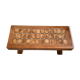 Vintage oak & ceramic tile brutalist table