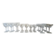 24-piece Art Deco glassware set