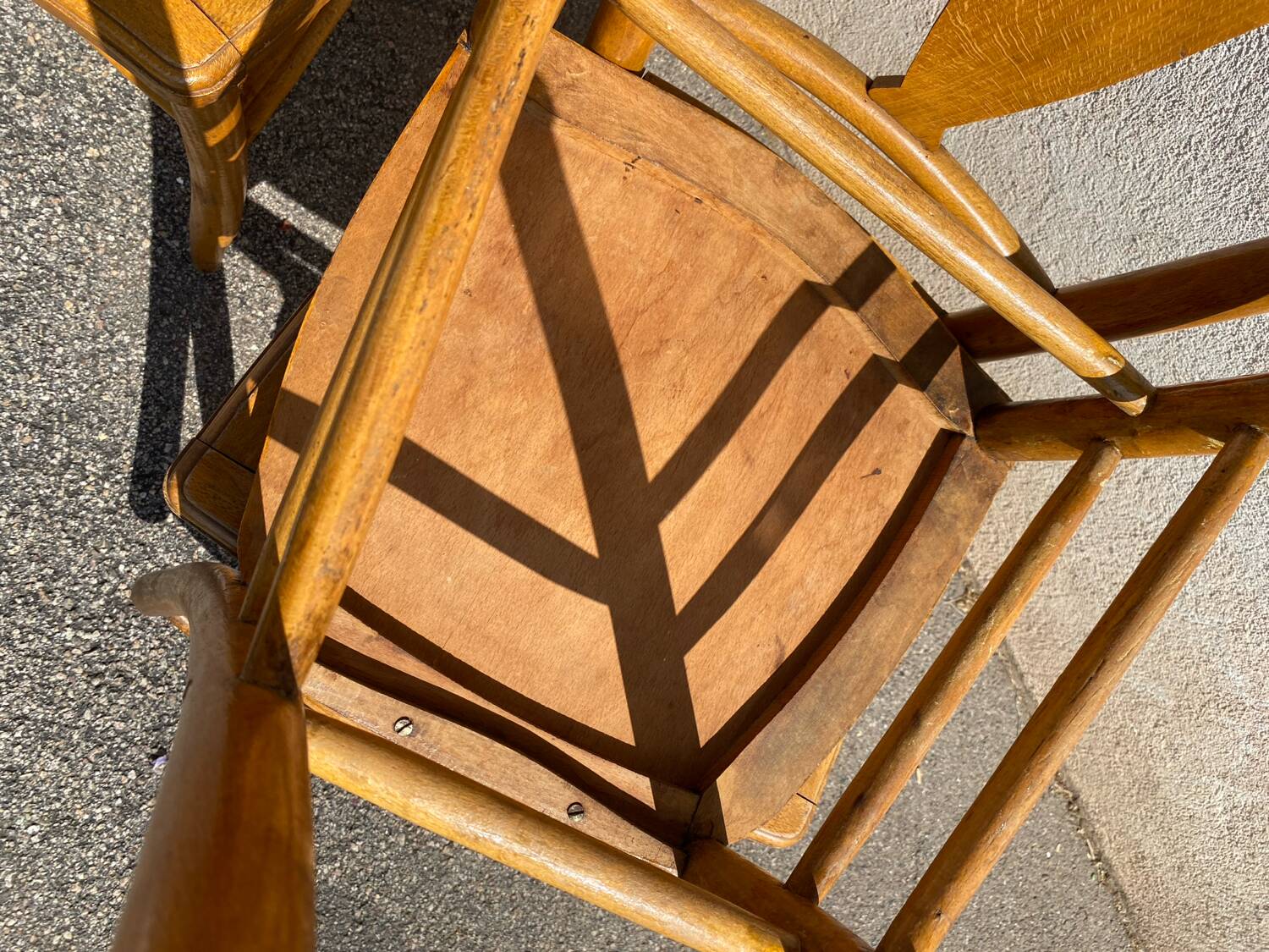 Set of 4 vintage bistro chairs