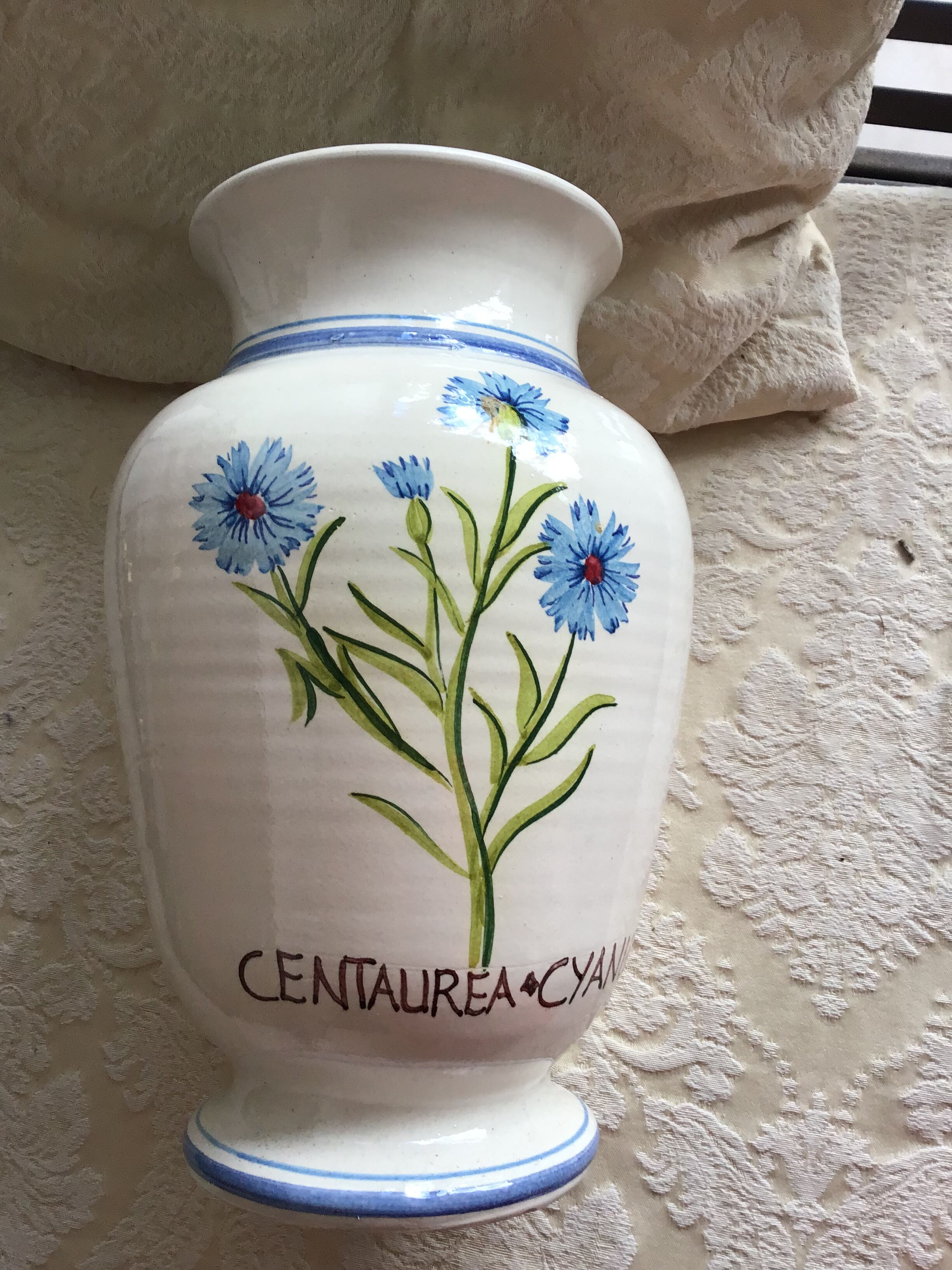 Vase d apothicaire décor plantes