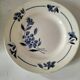 Set of 12 ironstone plates – Deep blue & red