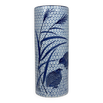 Vintage ceramic vase by Quail and Millet, 1970s.