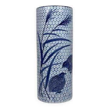 Vintage ceramic vase by Quail and Millet, 1970s.