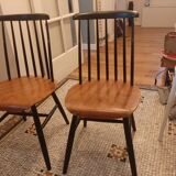 Set of 2 original signed Scandinavian chairs