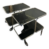 Set of 2 rolling tables, chic and refined