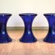 Tabouret TamTam Krystal Indigo, Henry Massonnet