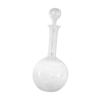 Baccarat crystal decanter honeycomb pattern Richelieu Champigny