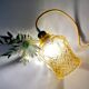Vintage amber glass tulip ride