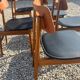 Set de 6 chaises scandinave en teck