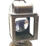 Old lamp in acetylene sncf station master ets albert butin railway