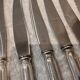 11 dessert knives with 800 silver handles, Swiss goldsmith Jezler net