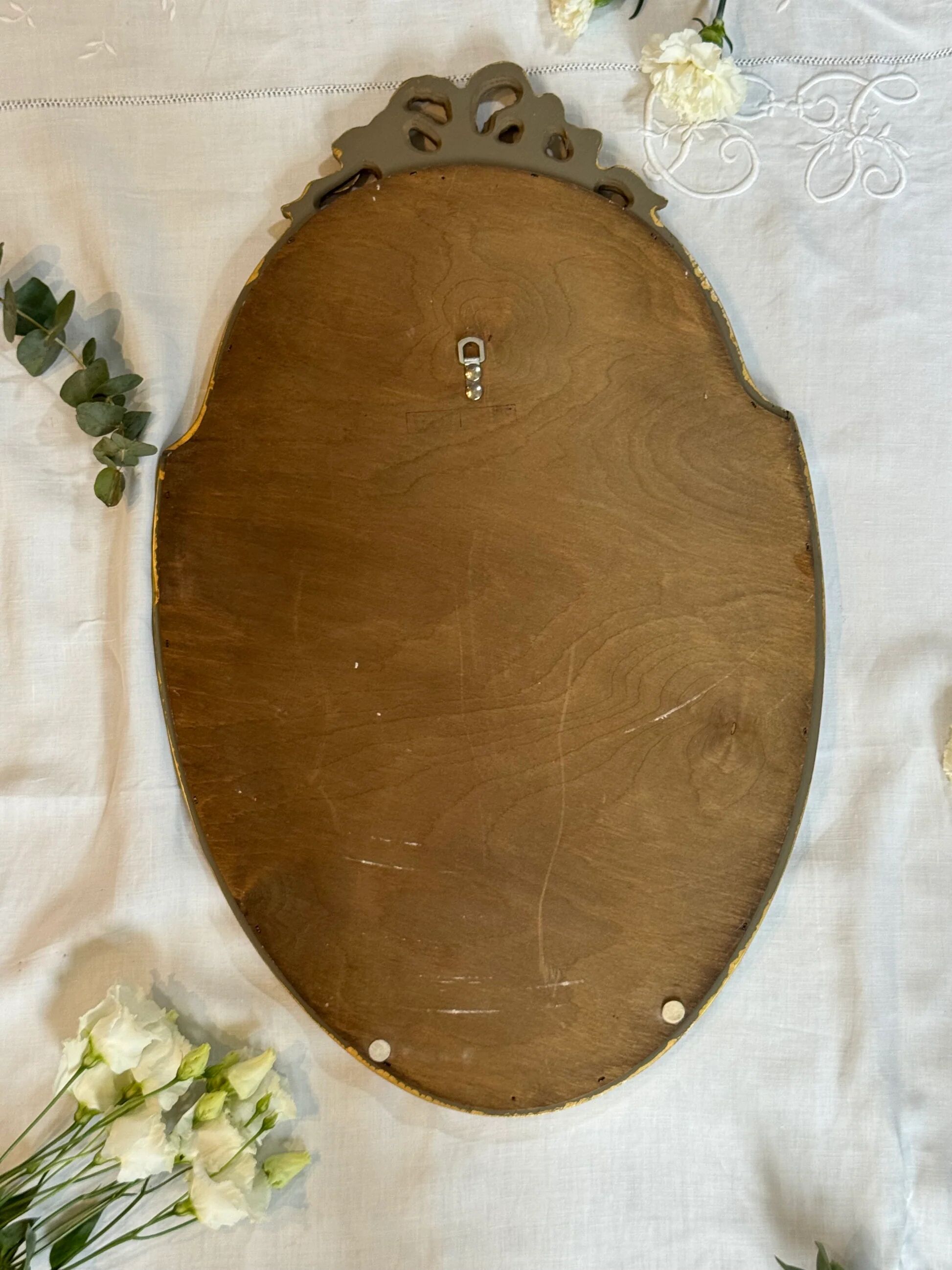 Vintage gold wooden mirror