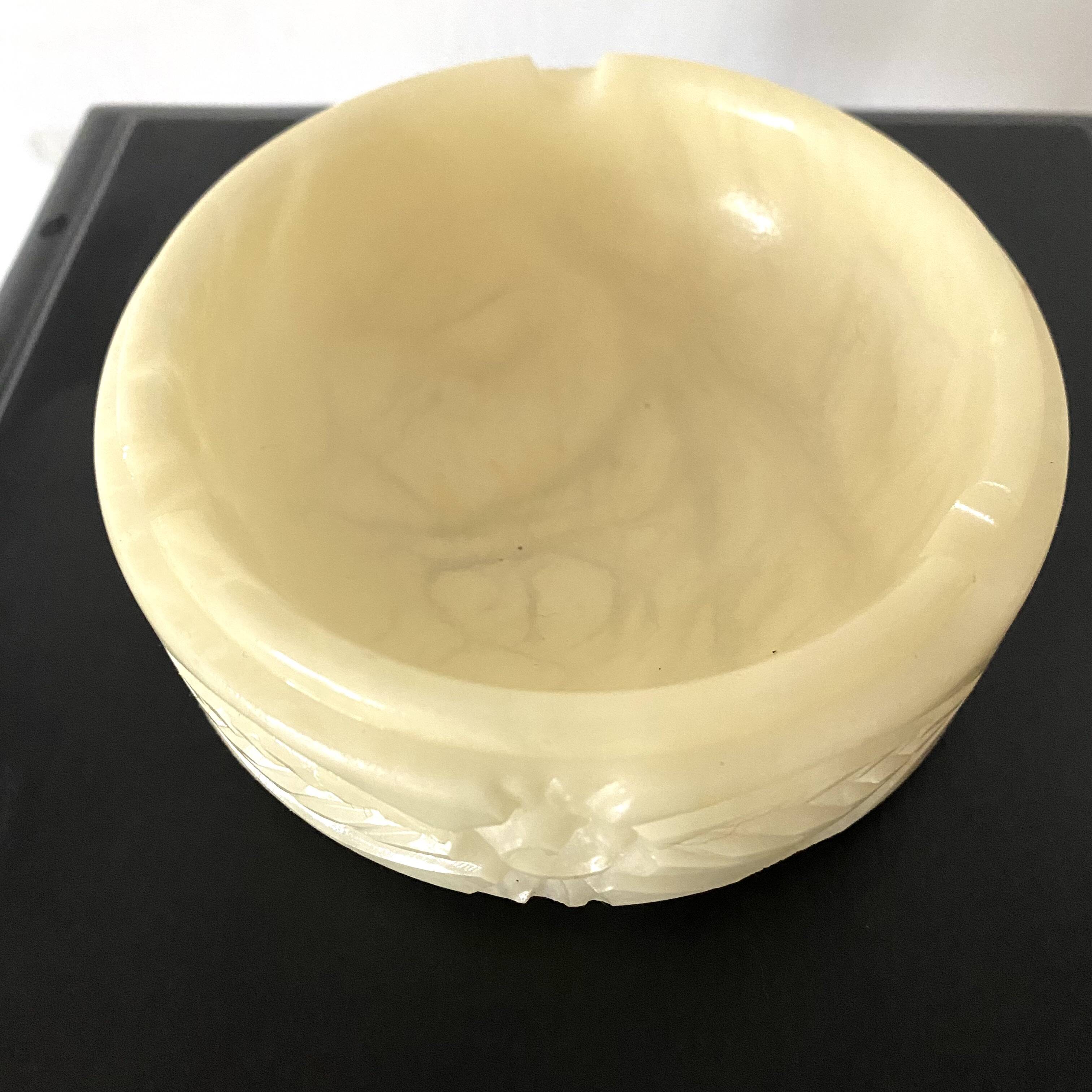 Vintage alabaster ashtray
