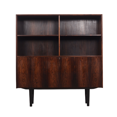 Bibliothèque en palissandre, design danois, années 1960, réalisée par Brouers Møbelfabric