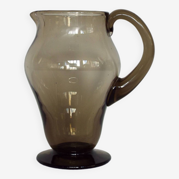 Smoked glass pitcher