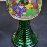 Lot de 4 grands verres à vin Roemer décor Bacchus