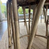 Rattan high chair