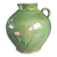 Green glazed terracotta jar