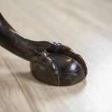 English Walnut Side Table with Tilted Top, 1890s