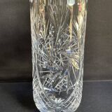 Cylindrical vase – handmade cut crystal