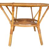 Rattan coffee table 60'S